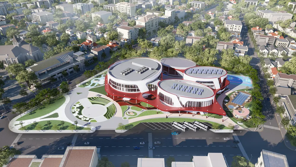 Phối cảnh Cung Văn hóa thiếu nhi tỉnh Khánh Hòa