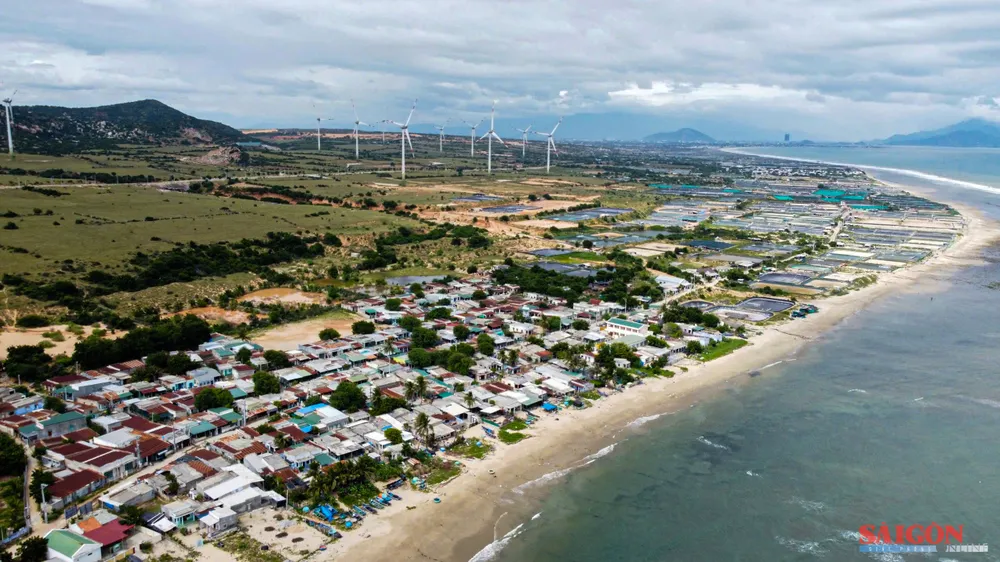 Xã Phước Dinh - vị trí quy hoạch dự án Nhà máy điện hạt nhân Ninh Thuận 1. Ảnh: HIẾU GIANG