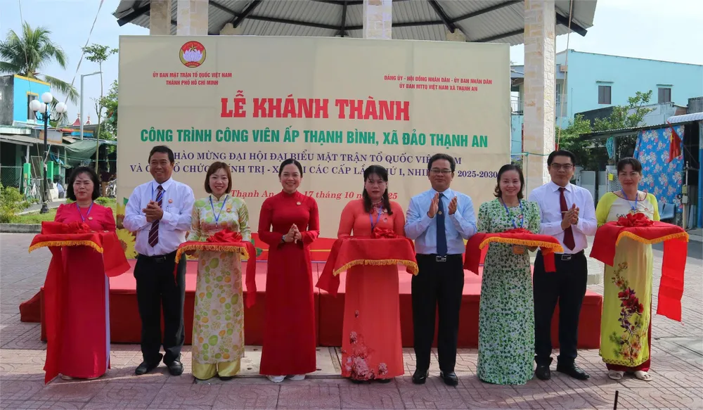 Khánh thành công trình nâng cấp Công viên ấp Thạnh Bình