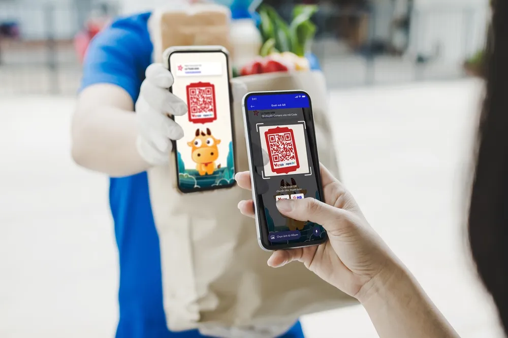 Thanh toán qua mã QR phát triển mạnh trong thời gian qua 