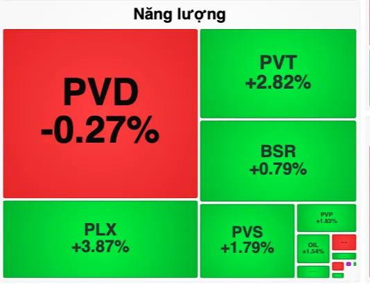 Nhóm cổ phiếu dầu khí đi ngược thị trường