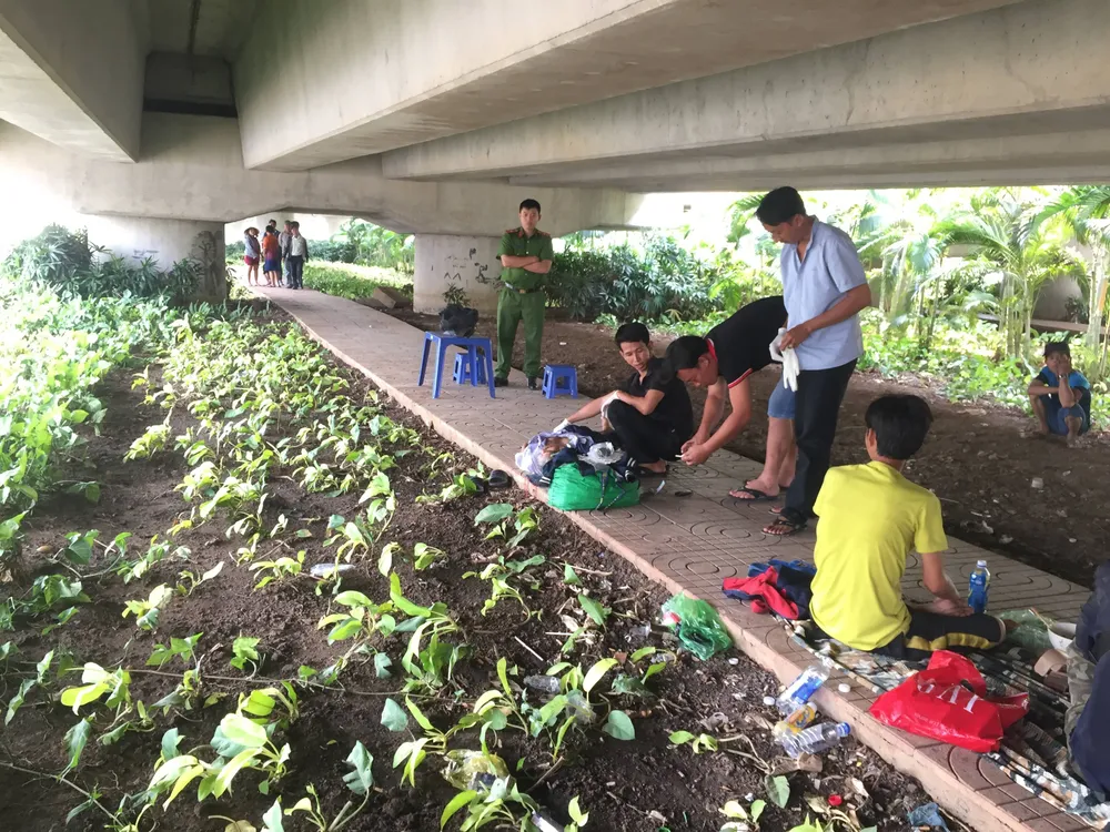 Phát hiện thi thể cụ ông tử vong dưới chân cầu Bình Lợi ảnh 2