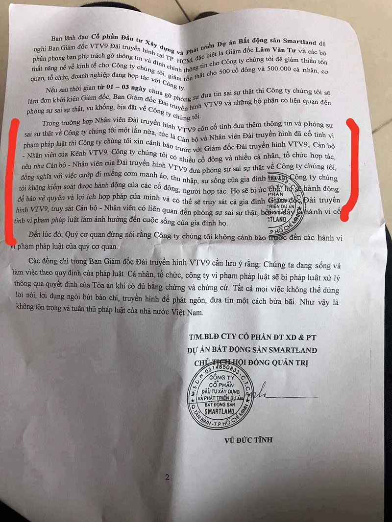 Giám đốc, nhân viên VTV9 bị doanh nghiệp “đa cấp” dọa truy sát ảnh 2
