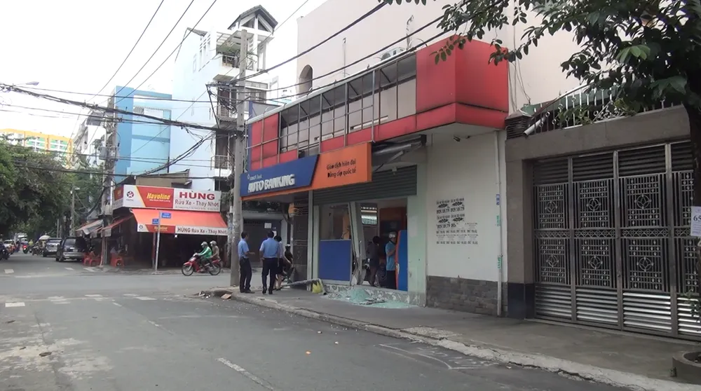 Ngân hàng nơi xảy ra vụ việc. Ảnh: CHÍ THẠCH