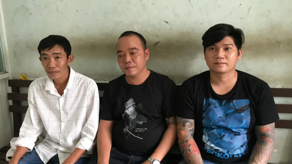 Ba đối tượng tại cơ quan công an