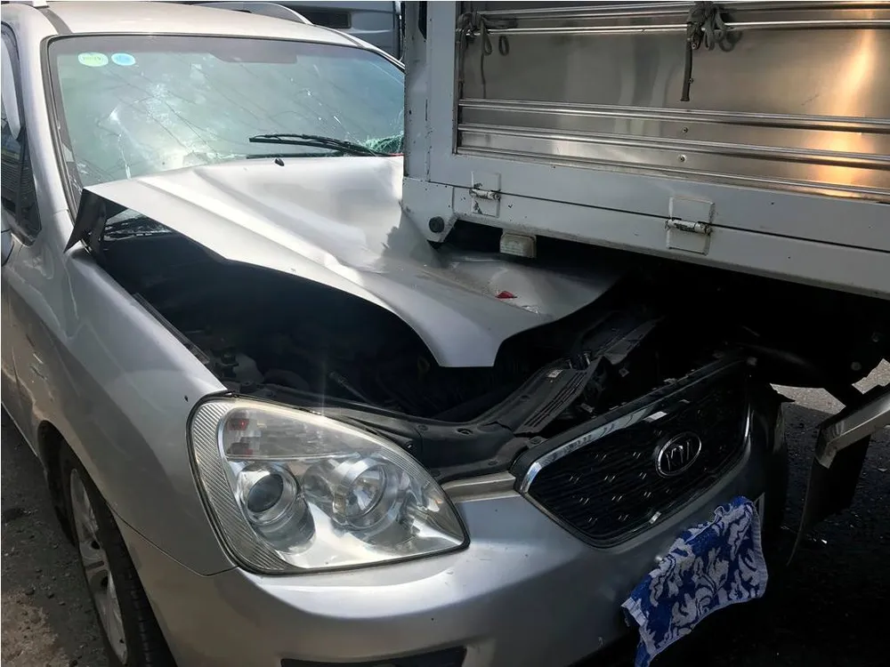 Hiện trường vụ tai nạn. Ảnh: C.T