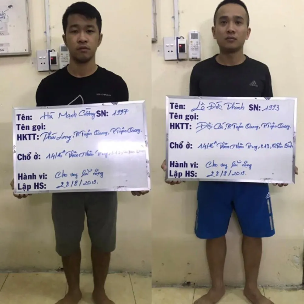  Bắt 2 nam thanh niên 9X chuyên cho vay nặng lãi ở TPHCM ảnh 1