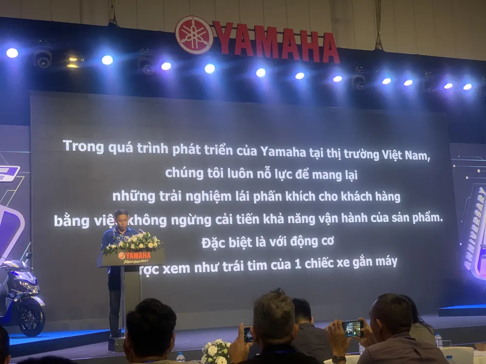 Yamaha kỷ niệm 5 năm động cơ Blue Core “tiết kiệm xăng, tăng sức mạnh” ảnh 1