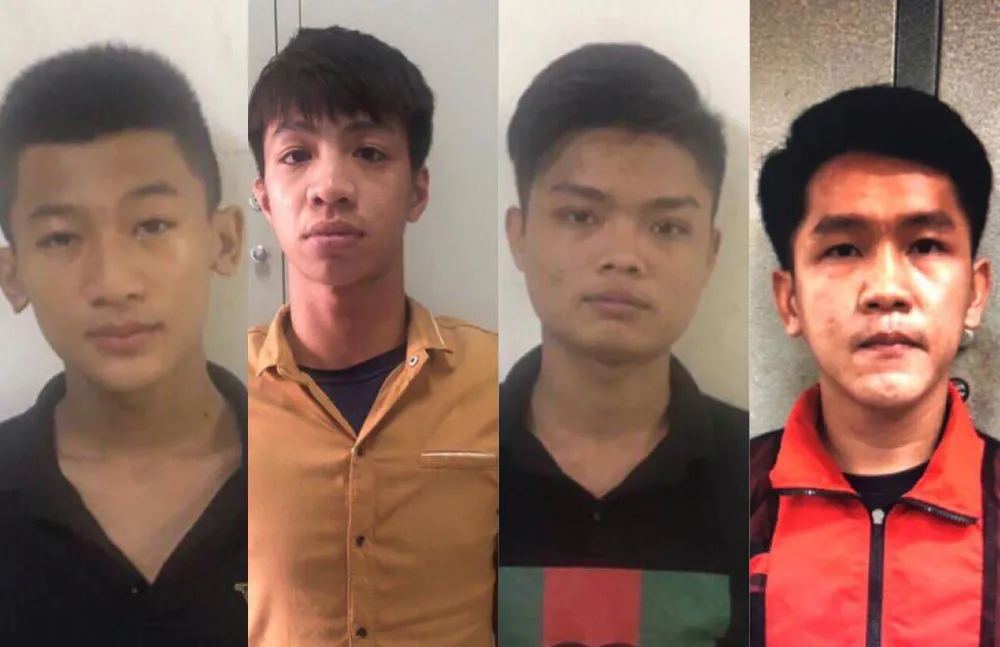 Băng cướp kéo lê cô gái trẻ. Ảnh: CHÍ THẠCH