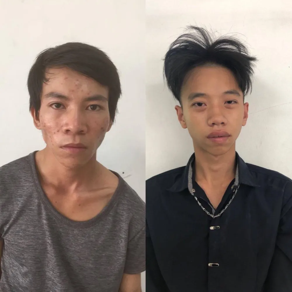 Hai đối tượng tại cơ quan công an