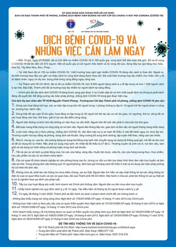12 việc cần làm ngay trong 2 tuần tới để phòng chống dịch Covid-19 ảnh 1