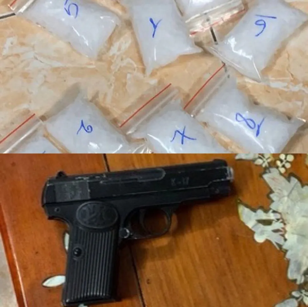 Triệt phá tụ điểm buôn bán ma tuý núp bóng trại nuôi gà đá ảnh 2