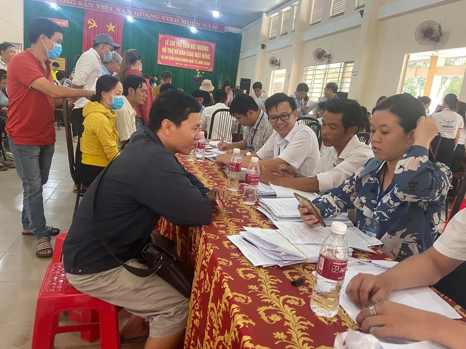 148 hộ dân nhận gần 177 tỷ đồng tiền bồi thường dự án Sân bay Long Thành ảnh 1