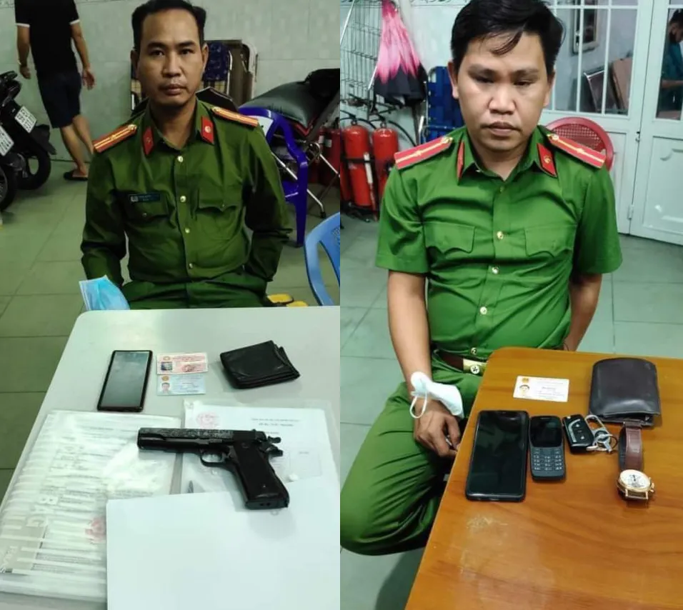 Khởi tố 2 đối tượng giả danh công an đến nhà dân đọc lệnh bắt người ảnh 1