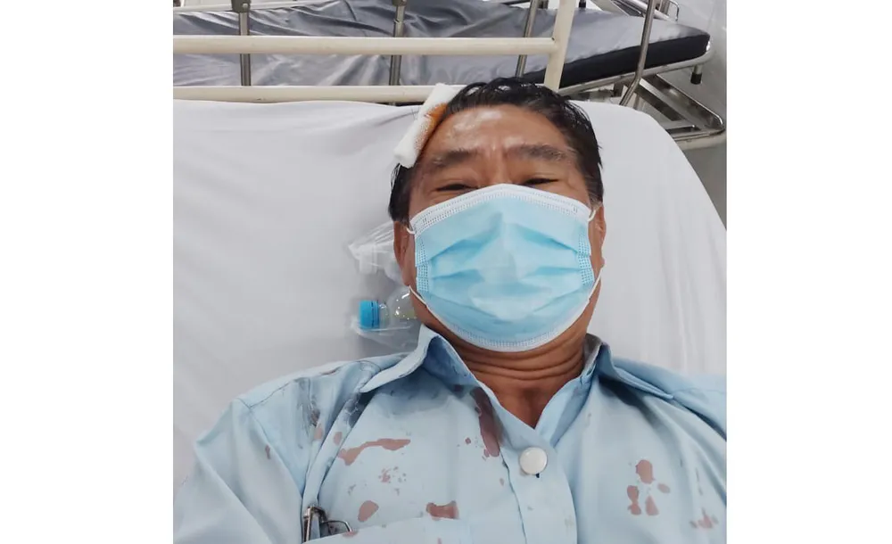 Nạn nhân điều trị ở bệnh viện