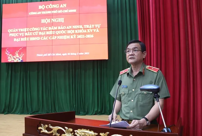 Đảm bảo an ninh trật tự phục vụ bầu cử đại biểu Quốc hội khóa XV và HĐND các cấp ảnh 1