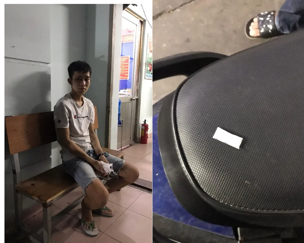 Thanh niên giả dân phòng mua ma túy sử dụng ảnh 2