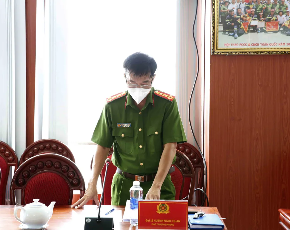 Bộ Công an kiểm tra công tác PCCC các khu cách ly, bệnh viện điều trị Covid-19 tại TPHCM ảnh 3