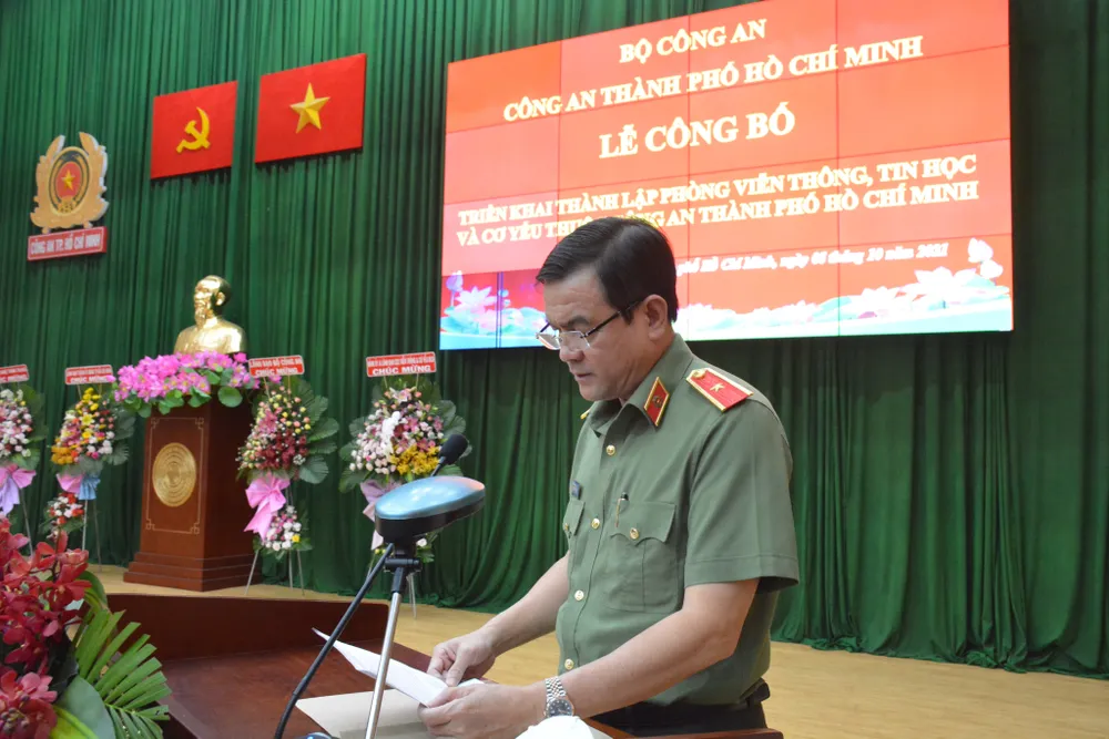Công an TPHCM thành lập Phòng Viễn thông, tin học và cơ yếu ảnh 2