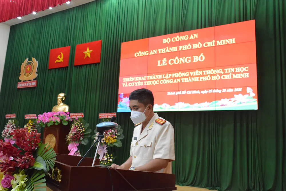 Công an TPHCM thành lập Phòng Viễn thông, tin học và cơ yếu ảnh 3