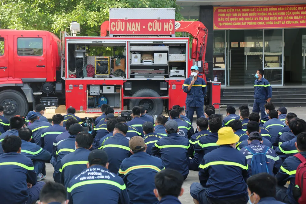 Tập huấn chuyên sâu nghiệp vụ chữa cháy và cứu hộ cứu nạn năm 2022 ảnh 2