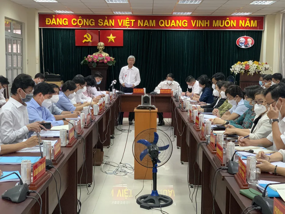 Đoàn công tác của UBND TPHCM làm việc với UBND quận Gò Vấp ảnh 1