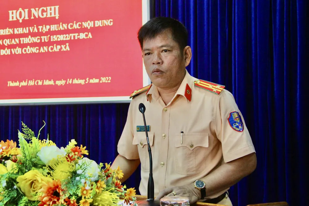 TPHCM: Tập huấn cho 312 công an xã, phường, thị trấn xử lý vi phạm hành chính ảnh 1