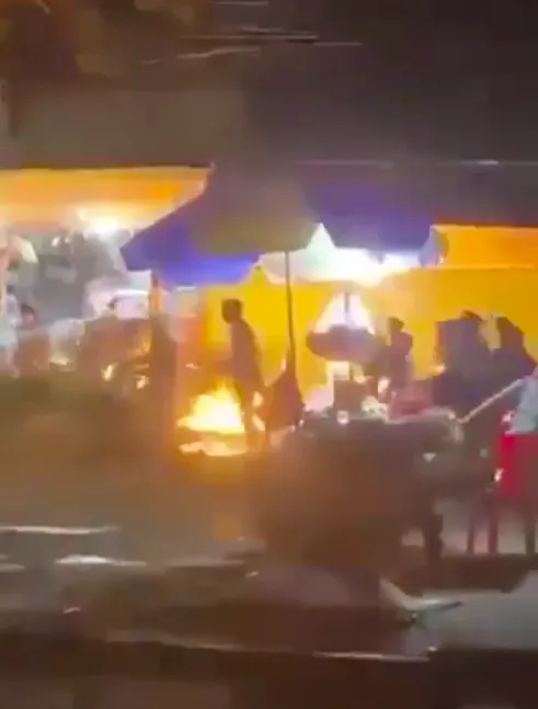 Nhóm đối tượng dùng hung khí đập xe, ném bom xăng trên đường phố TP Thủ Đức