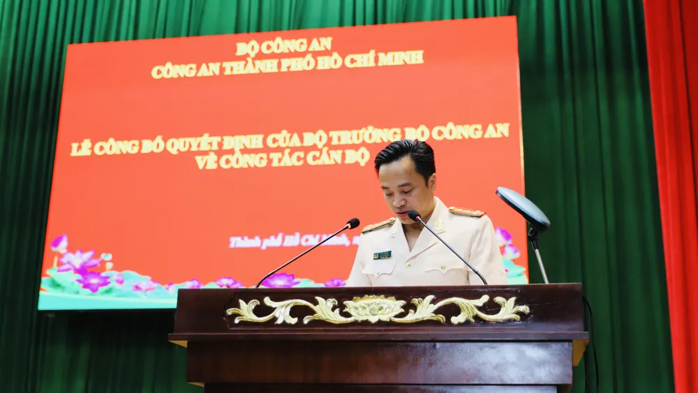 Đại tá Mai Hoàng làm Phó Giám đốc Công an TPHCM ảnh 2