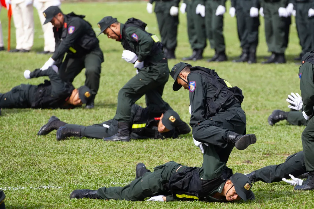 Ra mắt Trung đoàn Cảnh sát cơ động dự bị chiến đấu thuộc Công an TPHCM ảnh 20