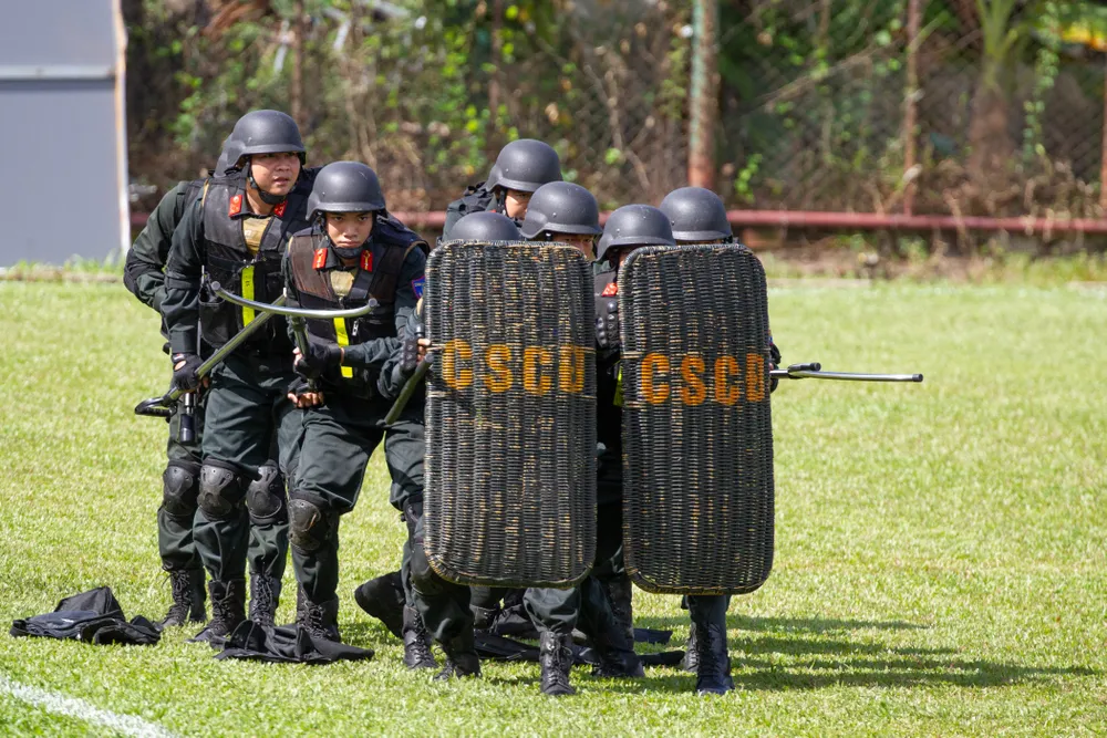 Ra mắt Trung đoàn Cảnh sát cơ động dự bị chiến đấu thuộc Công an TPHCM ảnh 22