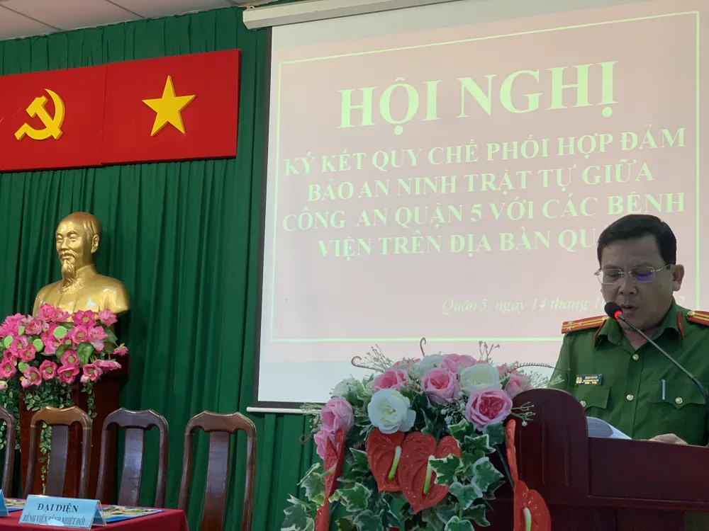 Đảm bảo an ninh trật tự ở các bệnh viện trên địa bàn quận 5 ảnh 1