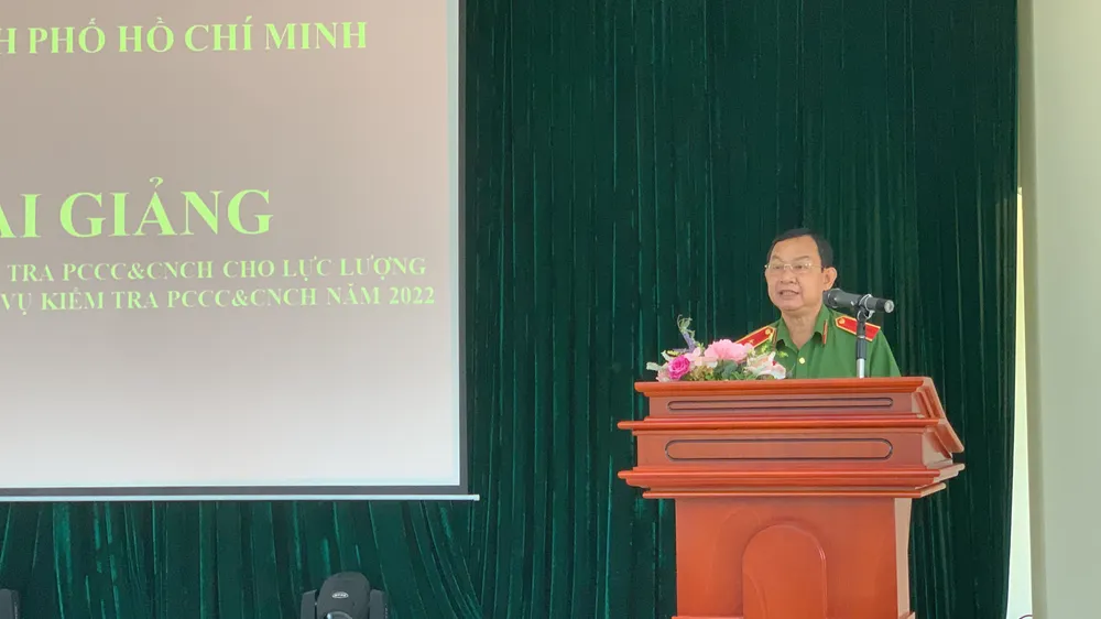 TPHCM: Tập huấn nghiệp vụ PCCC-CNCH cho 3.221 cán bộ, chiến sĩ công an xã ảnh 3