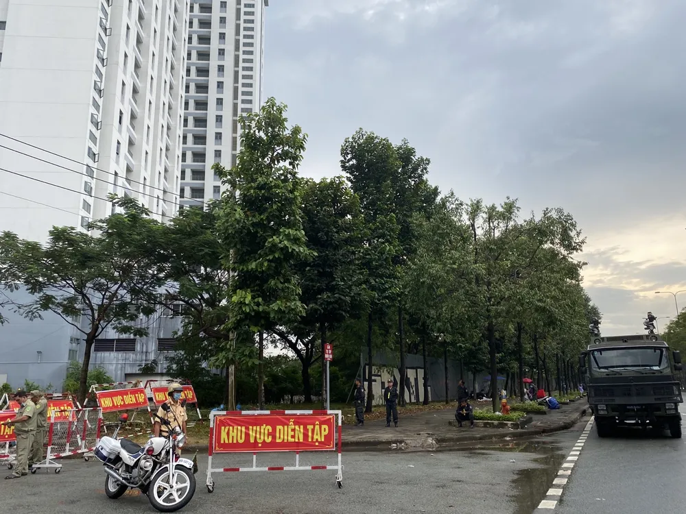 Kết hợp diễn tập an ninh trật tự và PCCC ở tòa nhà Tập đoàn Novaland ảnh 3