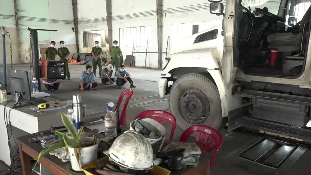 Công an có mặt tại các trung tâm đăng kiểm trước đó Công an có mặt tại các trung tâm đăng kiểm trước đó