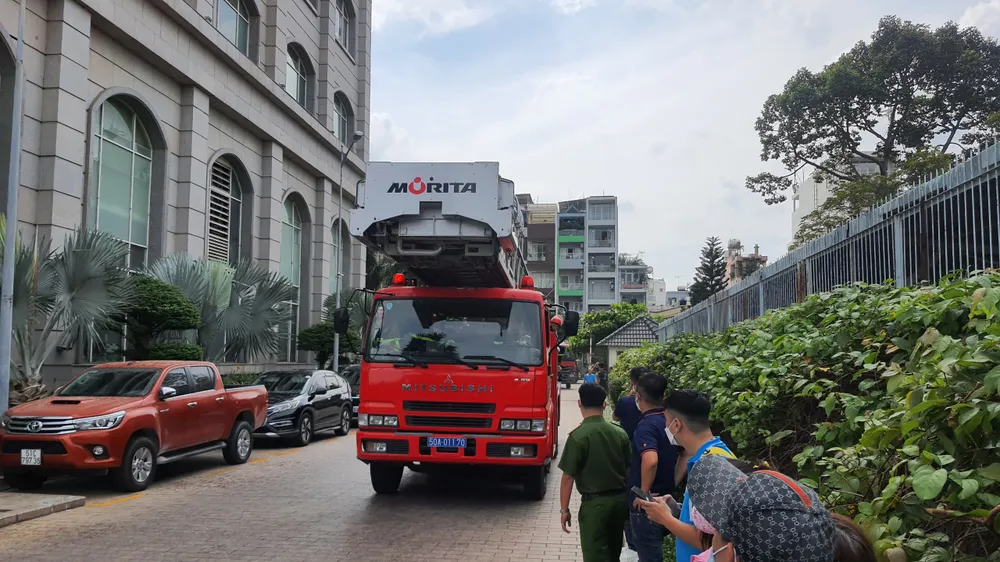 Lực lượng chức năng tại hiện trường