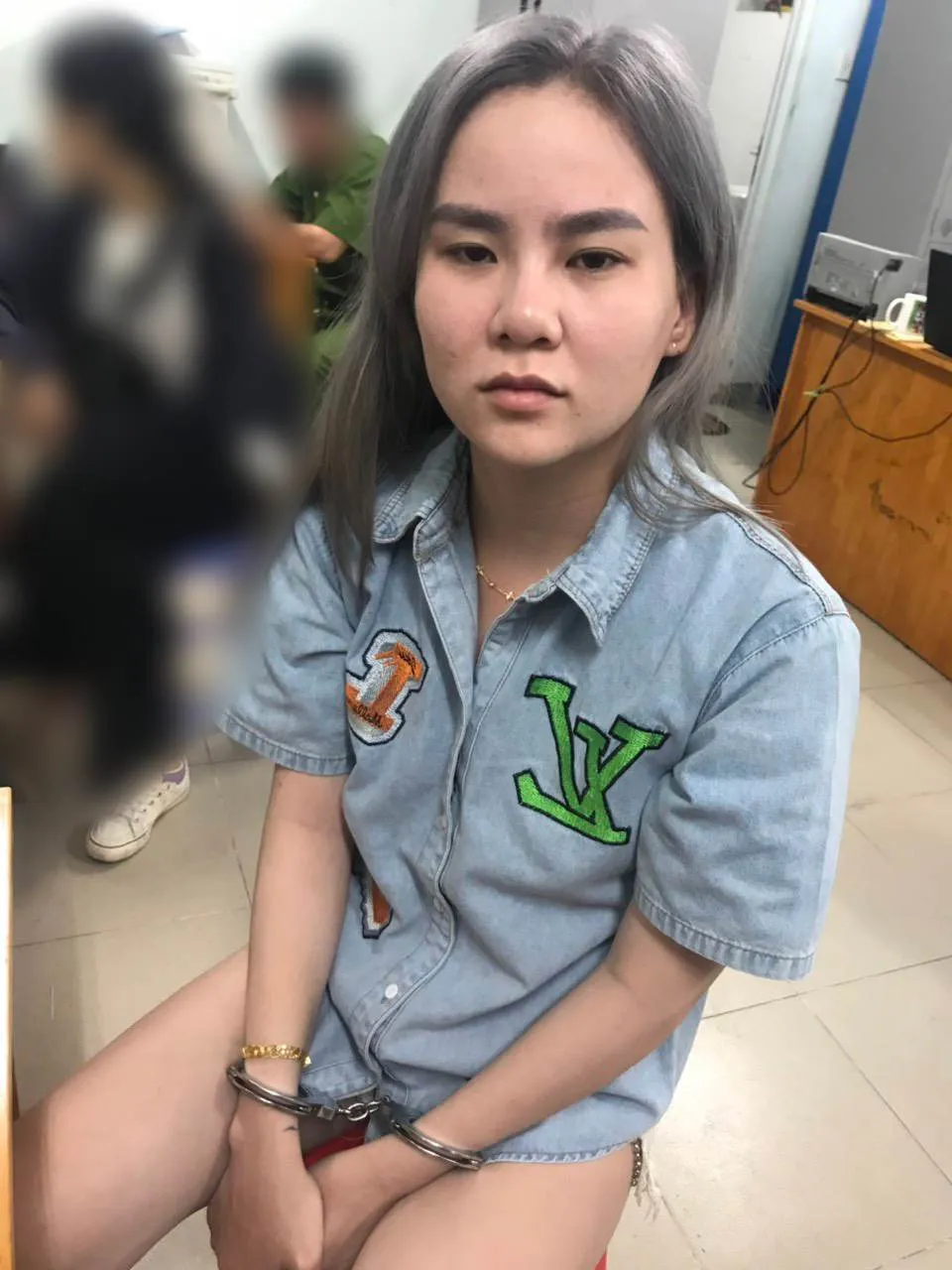 "Tú bà" Ngọc Bích tại cơ quan công an