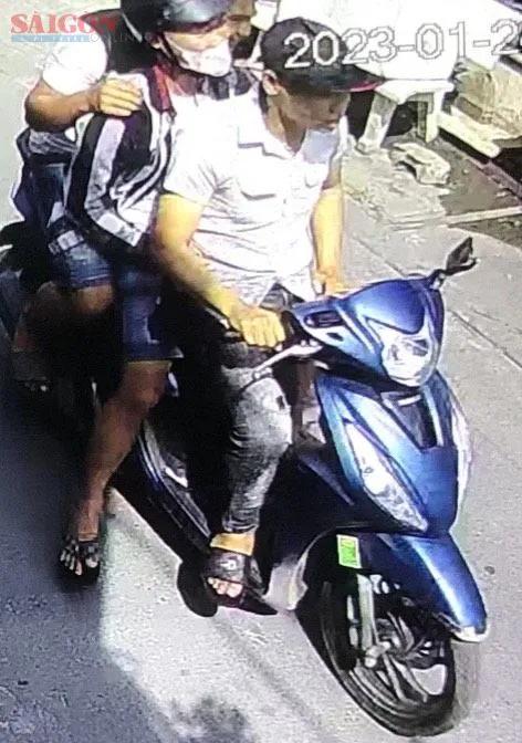 Hình ảnh camera an ninh ghi nhận nhóm Vinh