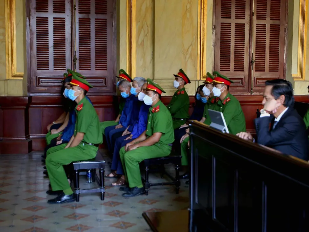 Các bị cáo tại tòa Các bị cáo tại tòa