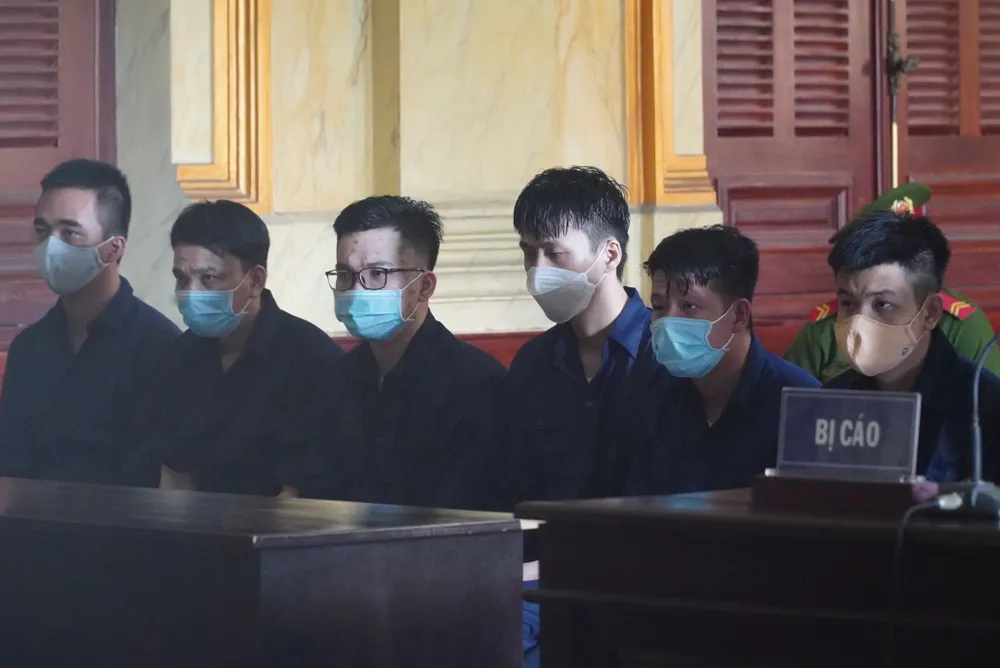 Các bị cáo tại tòa