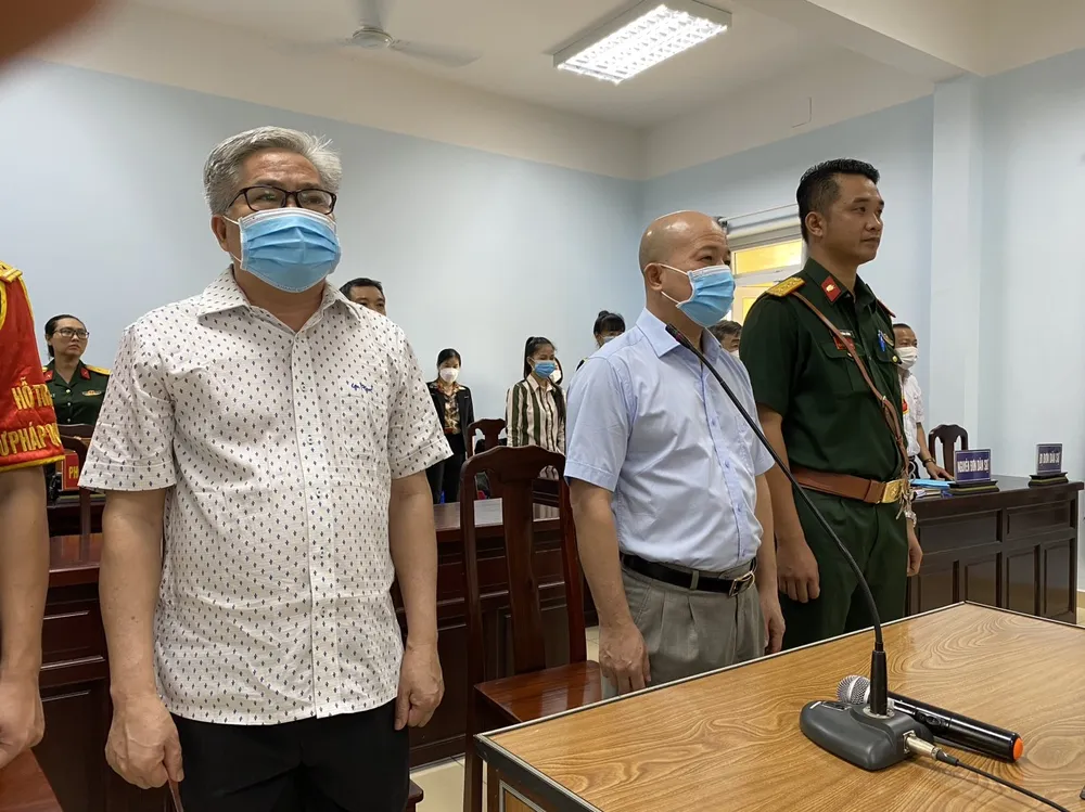 Các bị cáo tại tòa