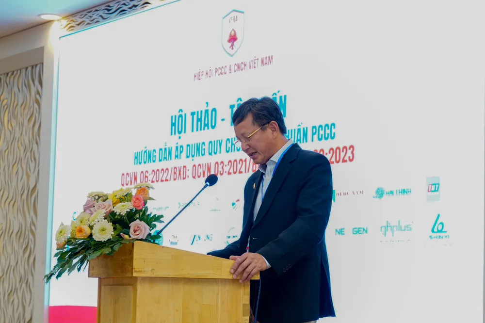 Ông Lê Mạnh Dũng, Phó Chủ tịch VFRA phát biểu tại hội thảo.