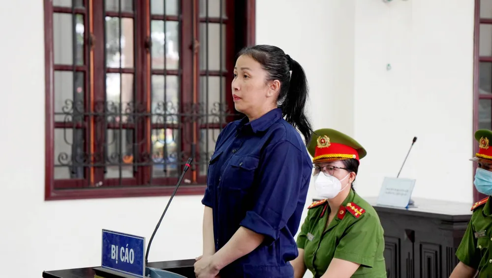 Bị cáo Bích Thủy tại tòa