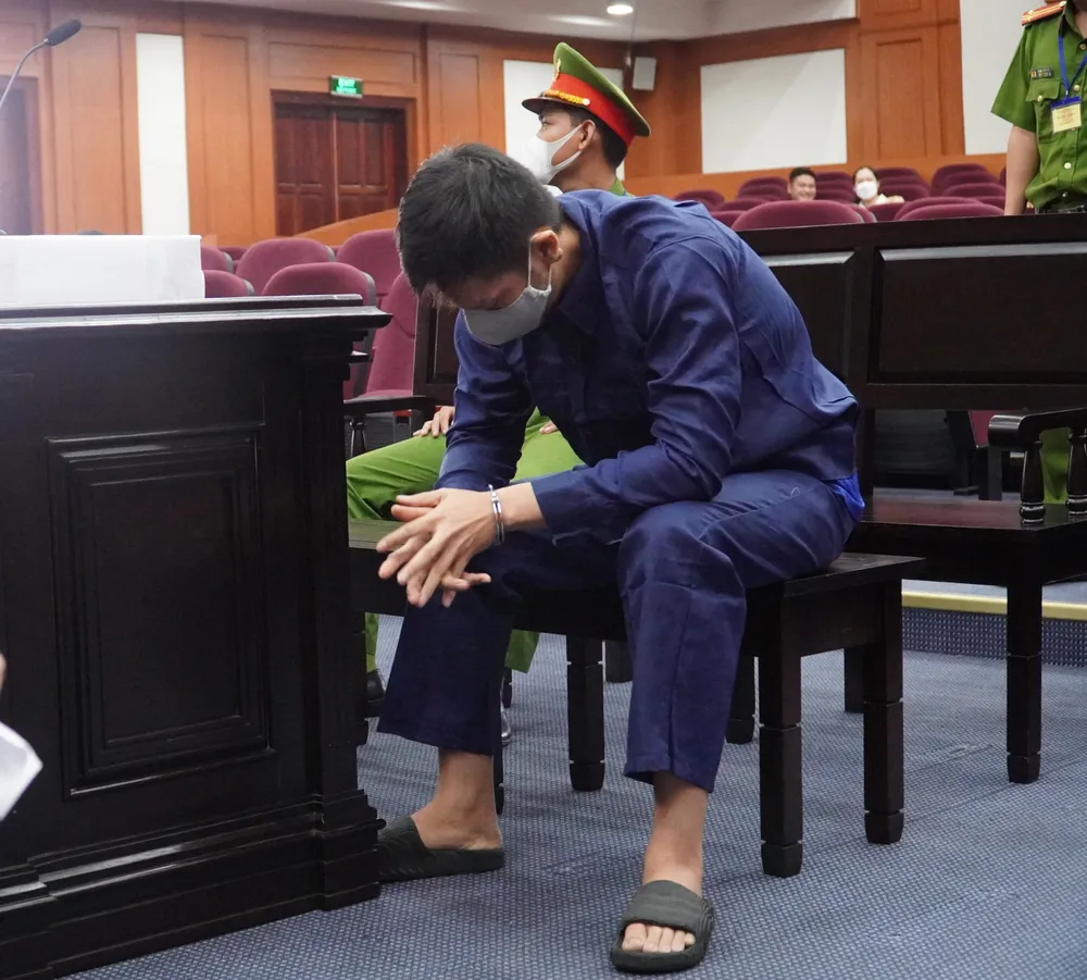 Bị cáo Nguyễn Kim Trung Thái tại tòa