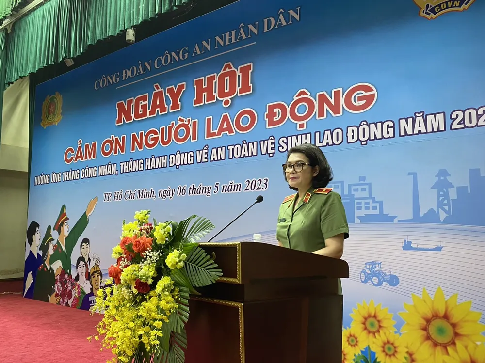 Thiếu tướng Ngô Hoài Thu, Phó Cục trưởng Cục X03 phát biểu