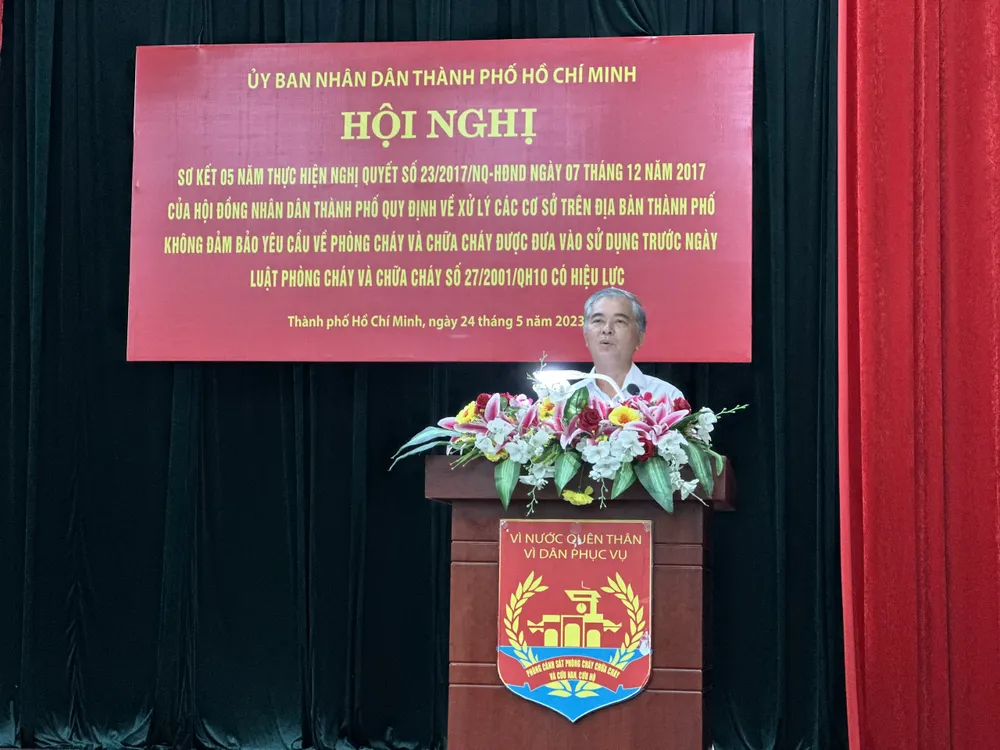 Phó Chủ tịch UBND TPHCM Ngô Minh Châu phát biểu chỉ đạo