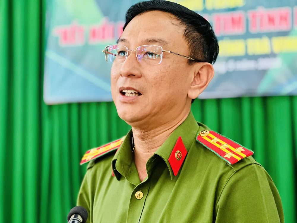 Đại tá Trần Hồng Minh, Phó Giám đốc Công an tỉnh Trà Vinh. Ảnh: CHÍ THẠCH