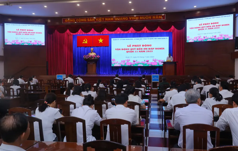 Quang cảnh buổi lễ phát động