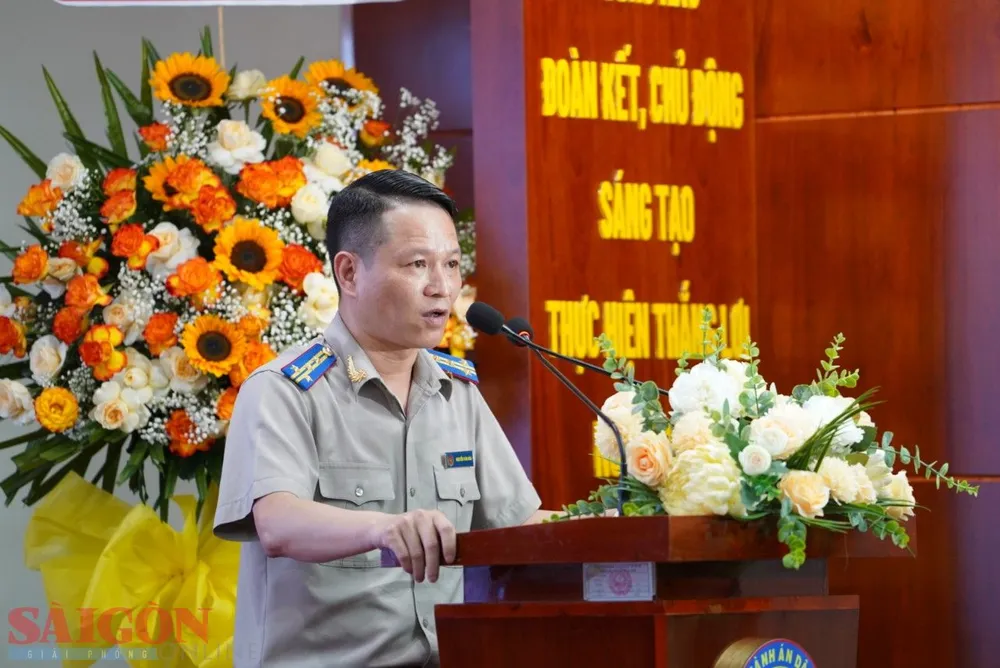 Cục trưởng Cục THADS TPHCM Nguyễn Văn Hòa phát biểu