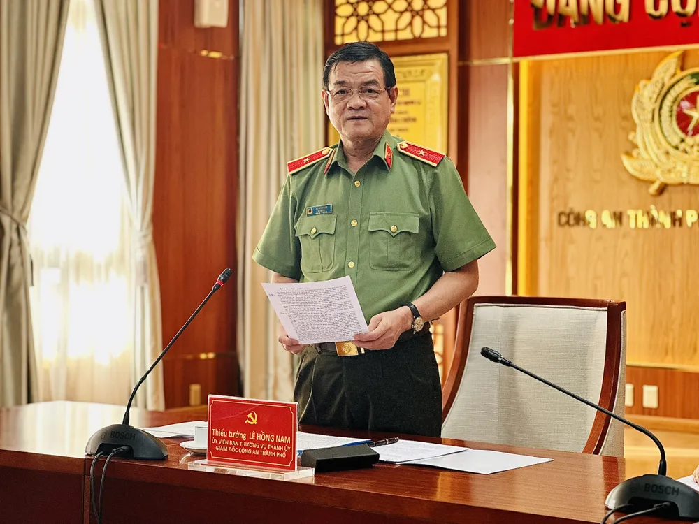 Thiếu tướng Lê Hồng Nam, Giám đốc Công an TPHCM. Ảnh: CHÍ THẠCH